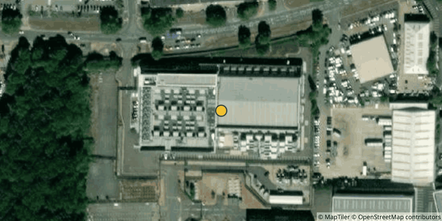 Aerial view of Digital Realty London LGW16
