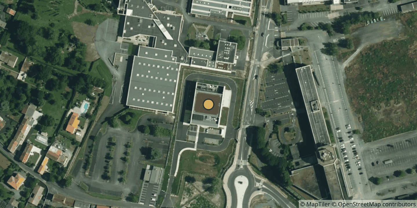 Aerial view of Centre de données MAIF
