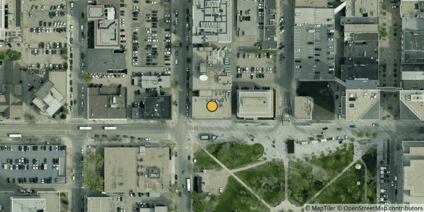 Aerial view of SaskTel Regina Central
