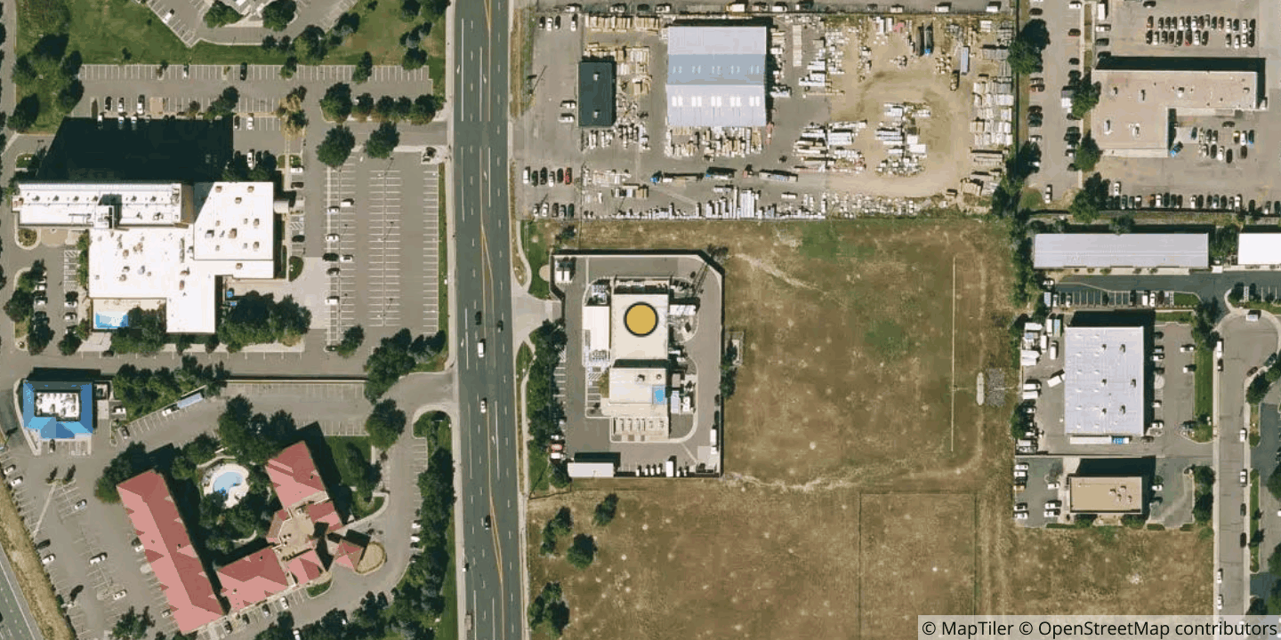 Aerial view of Verizon Denver