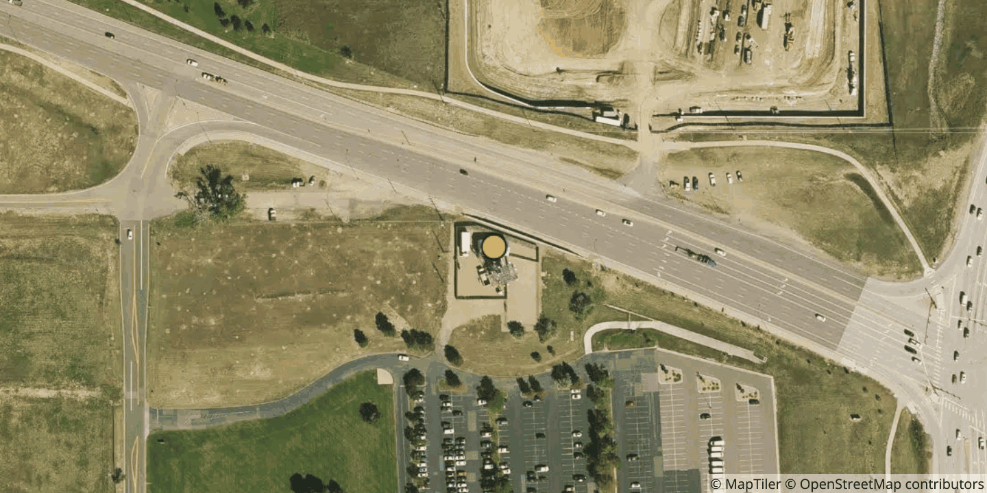Aerial view of American Tower EDC Boulder