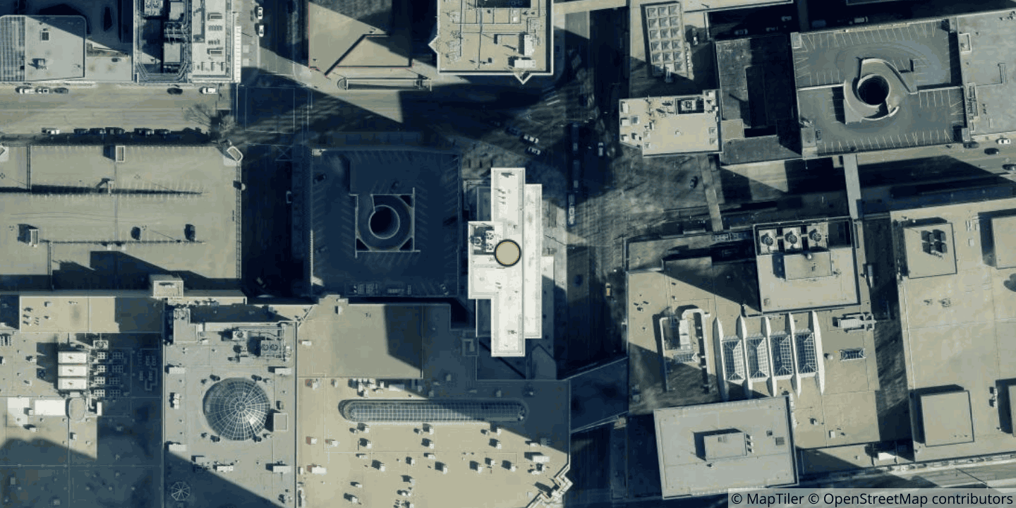 Aerial view of ThinkTel Edmonton
