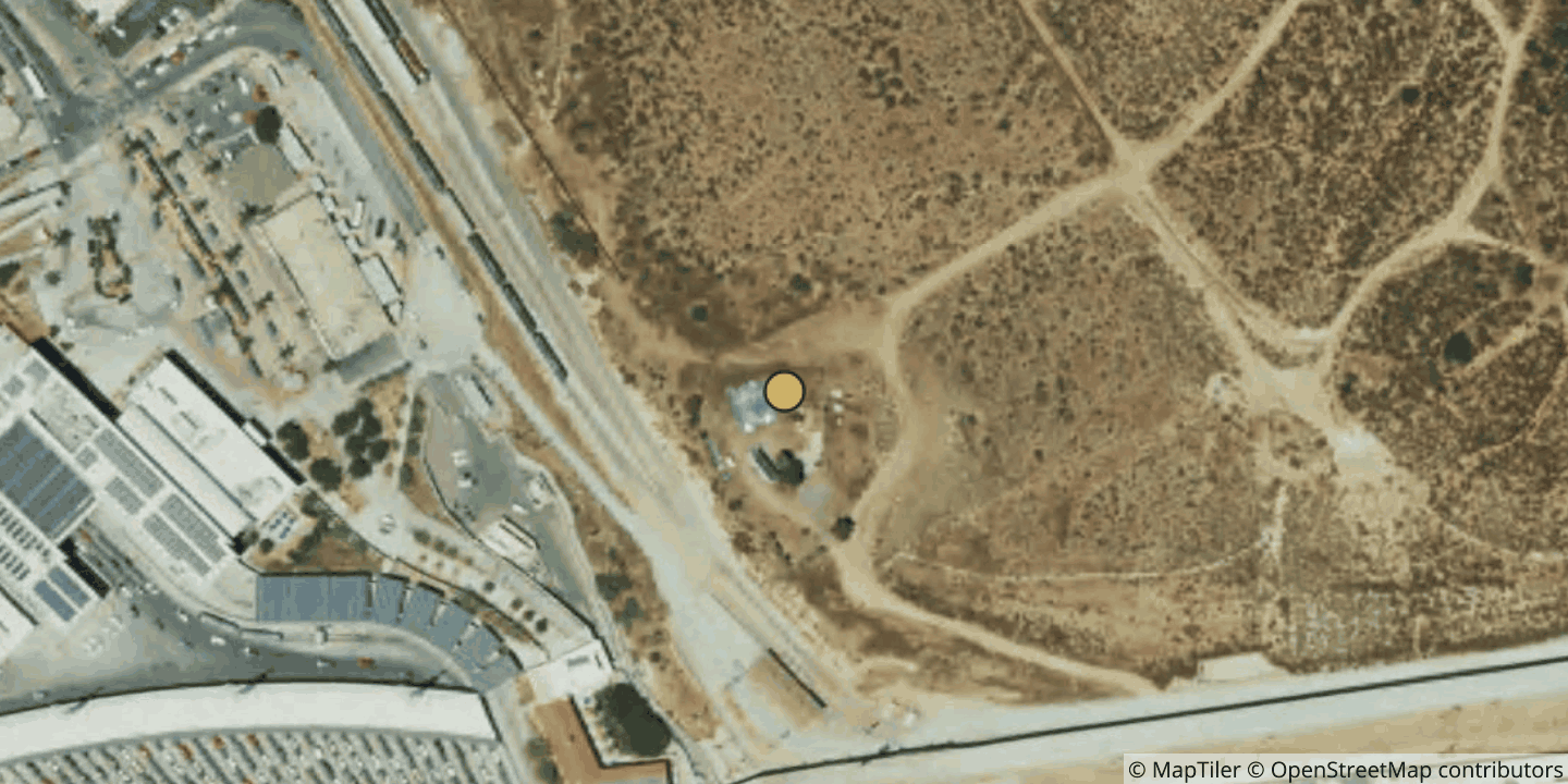 Aerial view of Border Crossing Pop 1