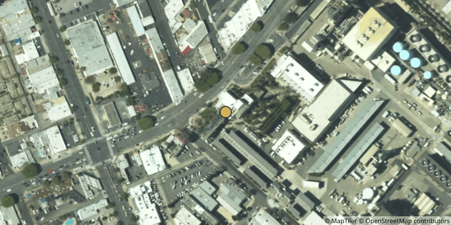 Aerial view of Burbank Water and Power