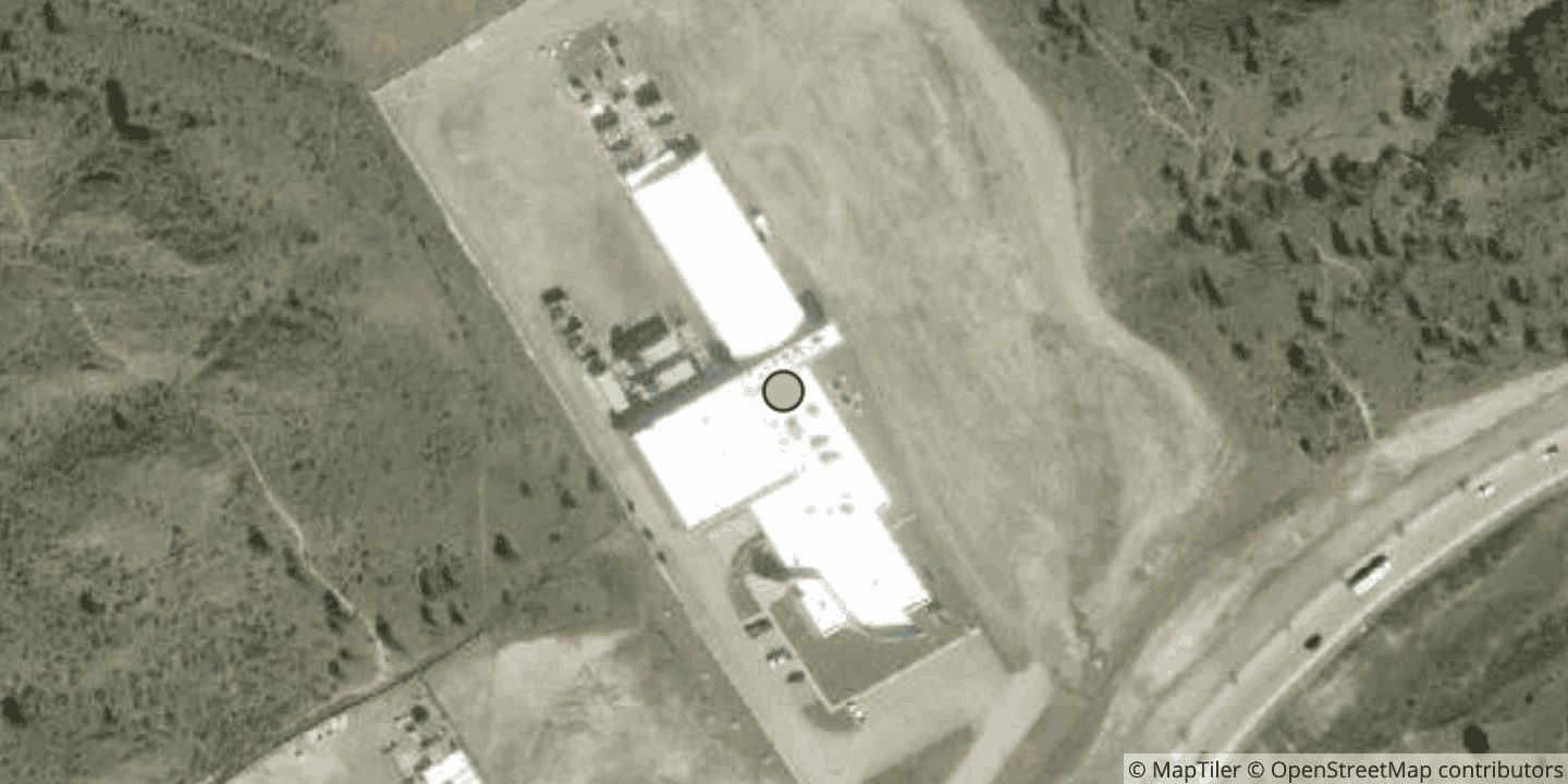 Aerial view of TELUS Kamloops Data Centre