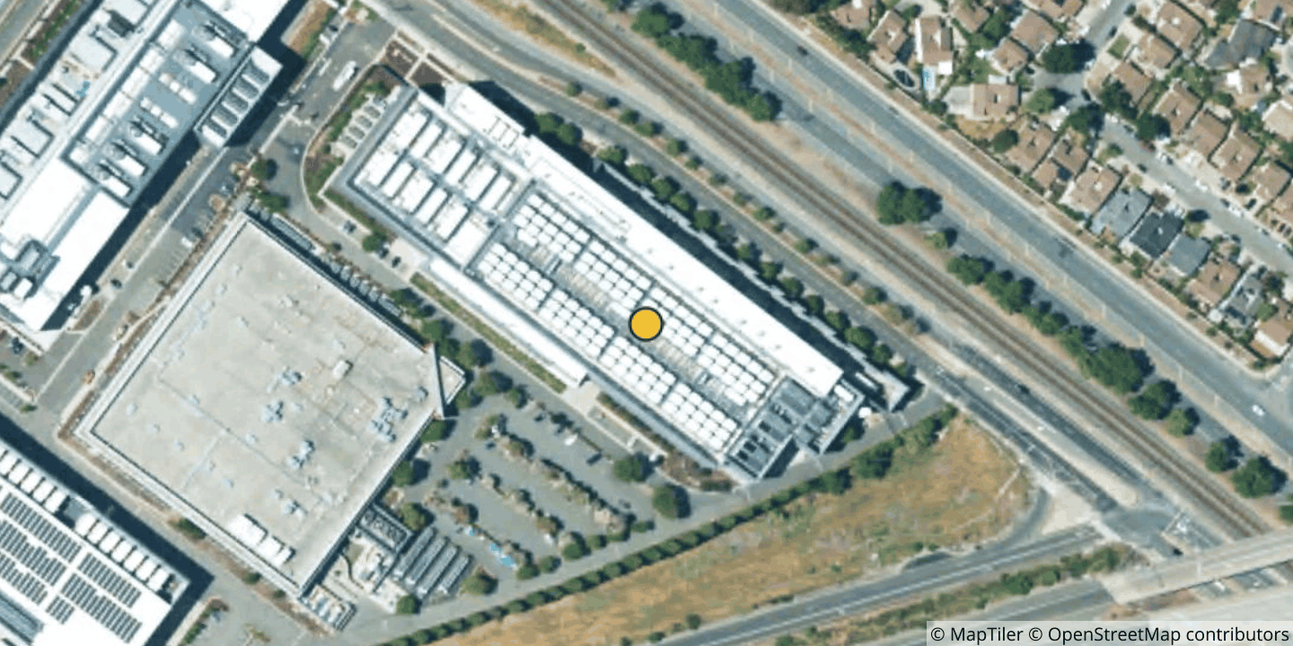 Aerial view of Equinix SV5