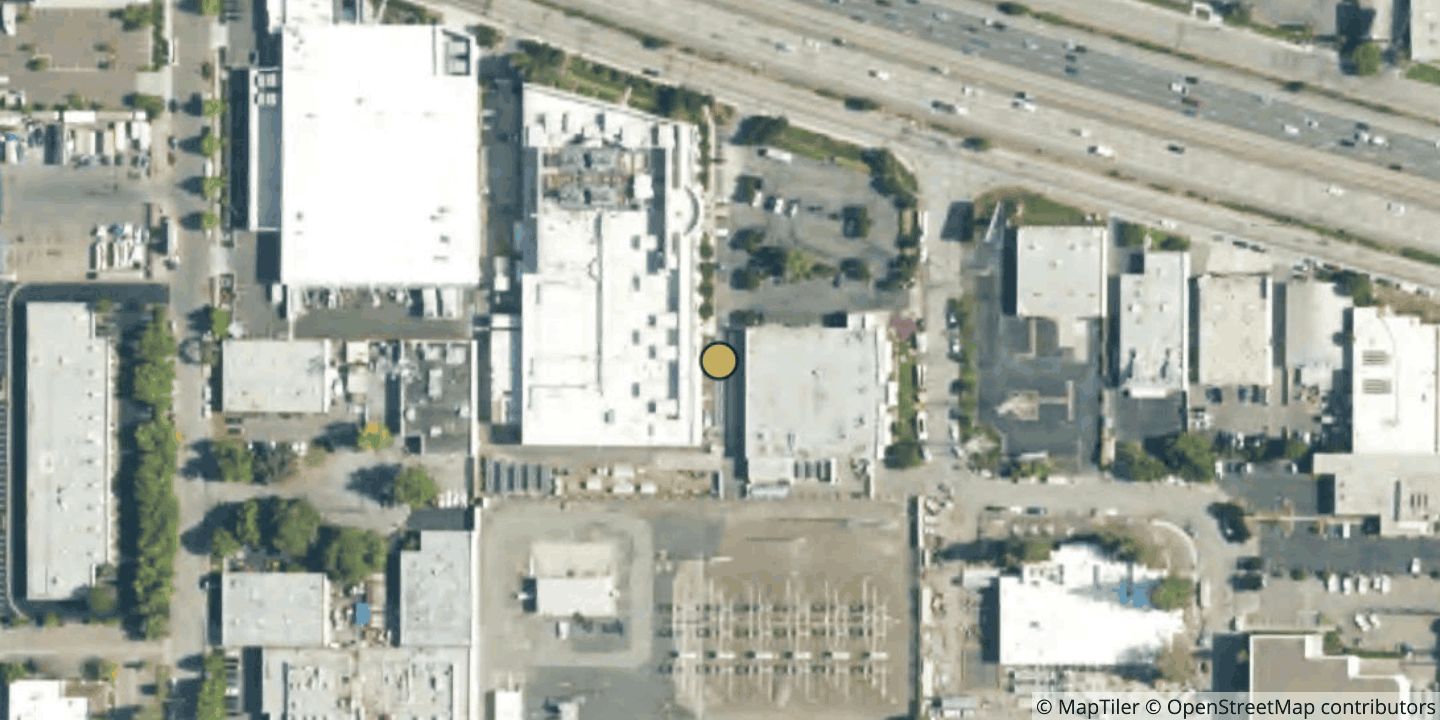 Aerial view of 1350 Duane & 3080 Raymond