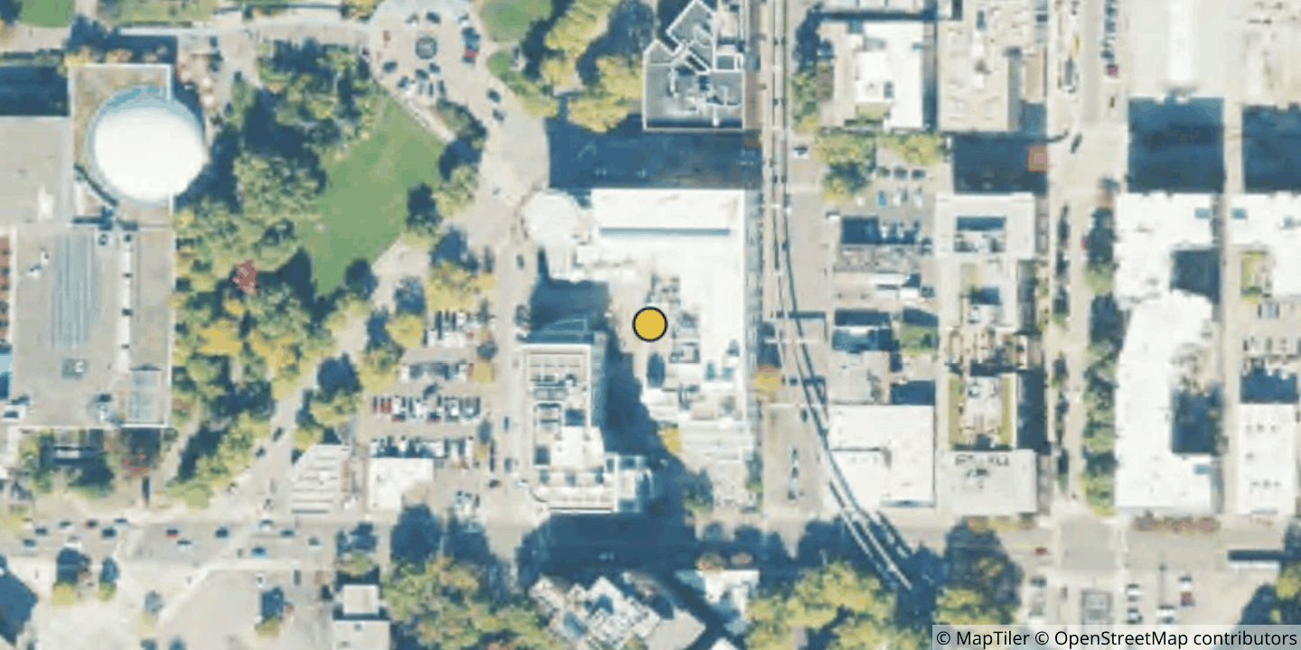 Aerial view of KOMO Plaza Seattle (Formerly Fisher Plaza)
