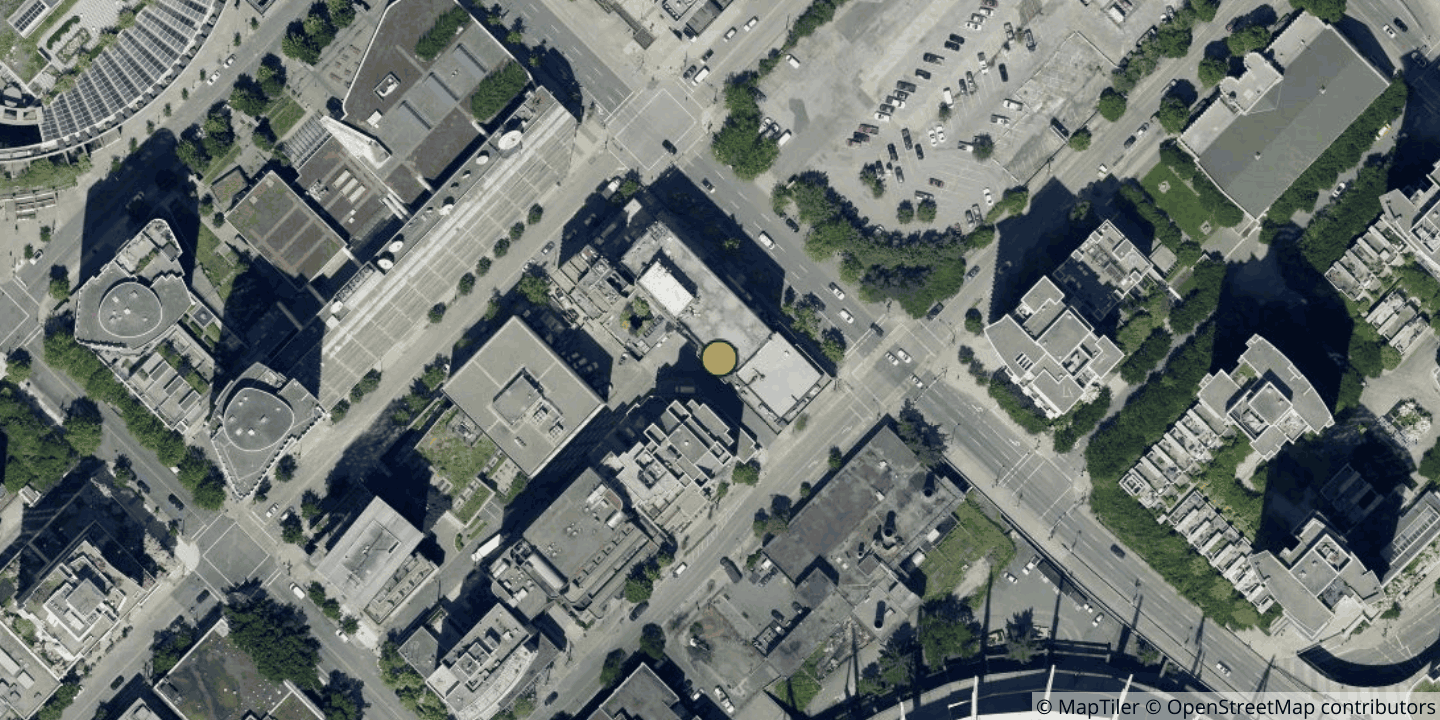 Aerial view of 150 West Georgia