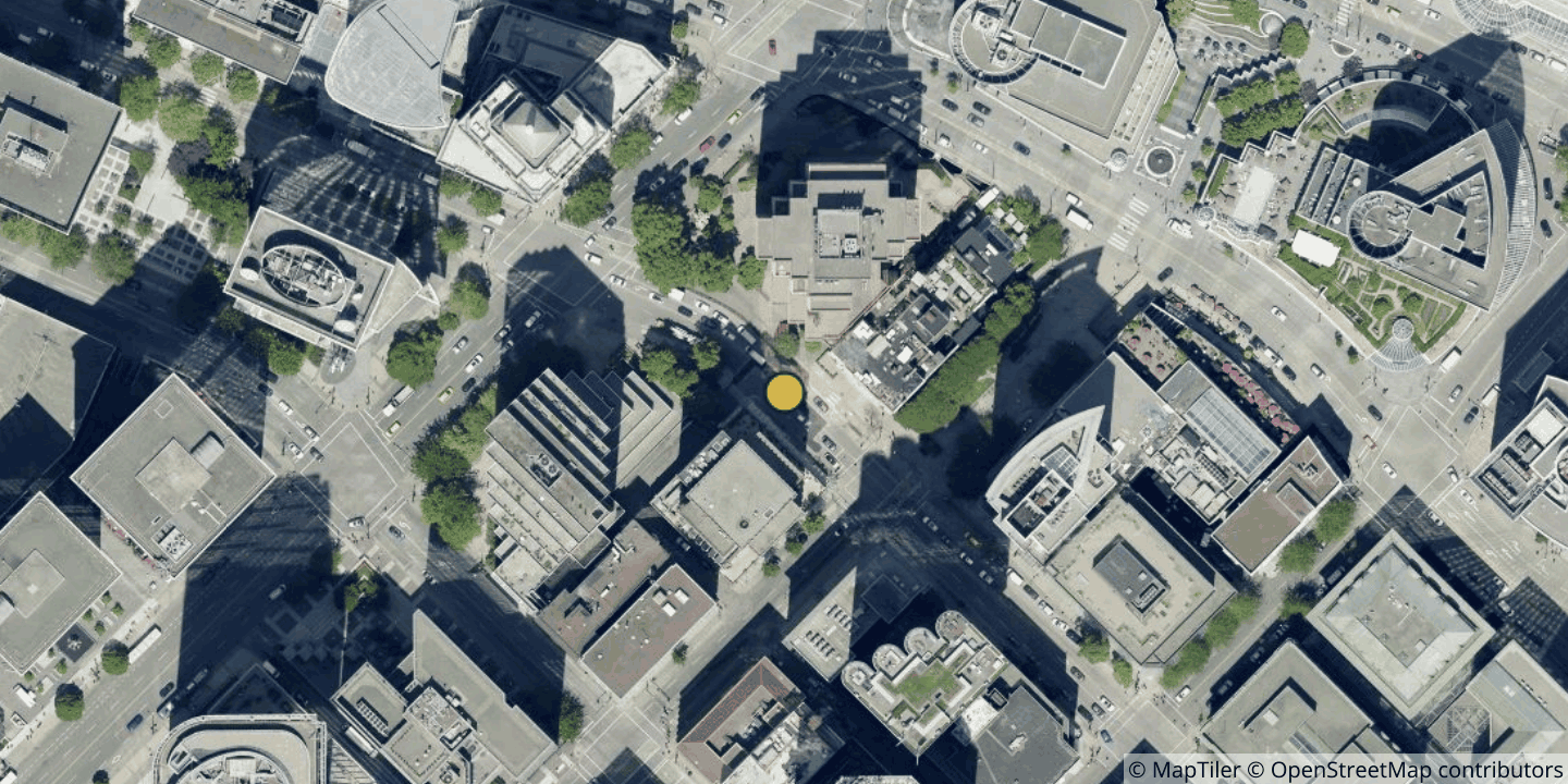 Aerial view of Hut 8 Vancouver Vault - VAN1