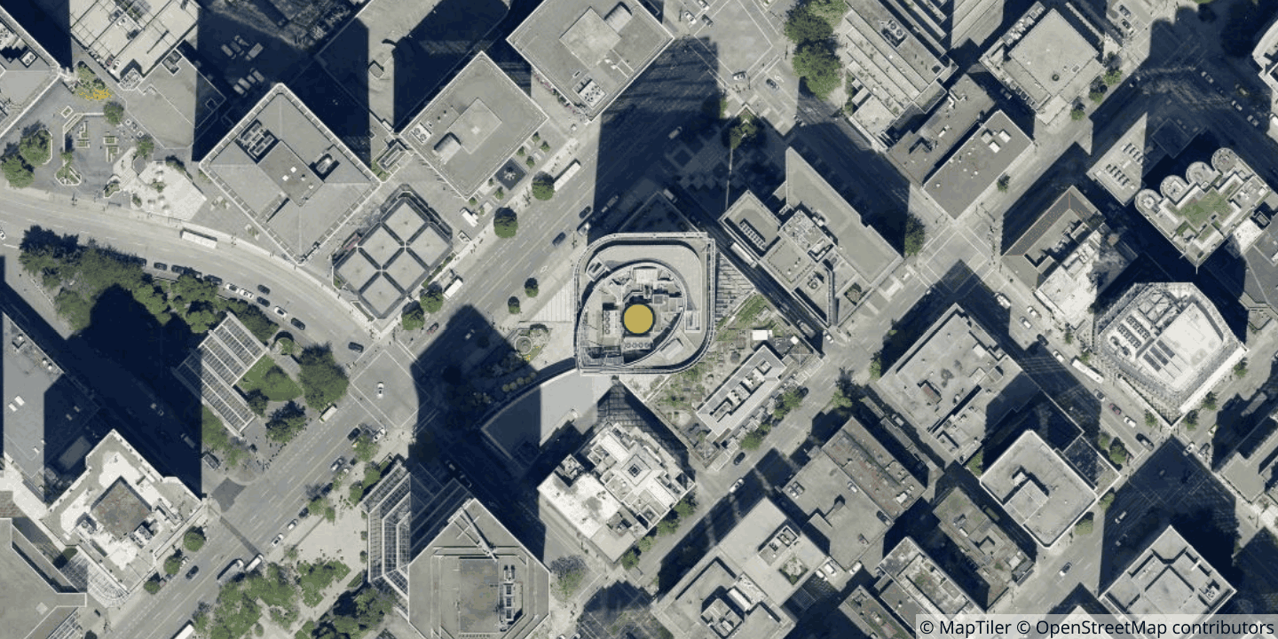 Aerial view of Data Canopy - Vancouver