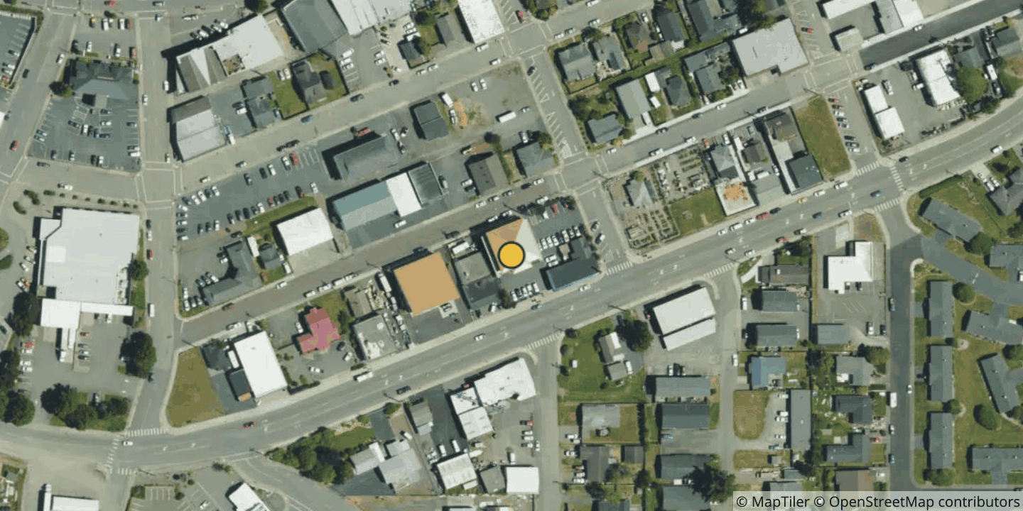 Aerial view of Hemlock Plaza