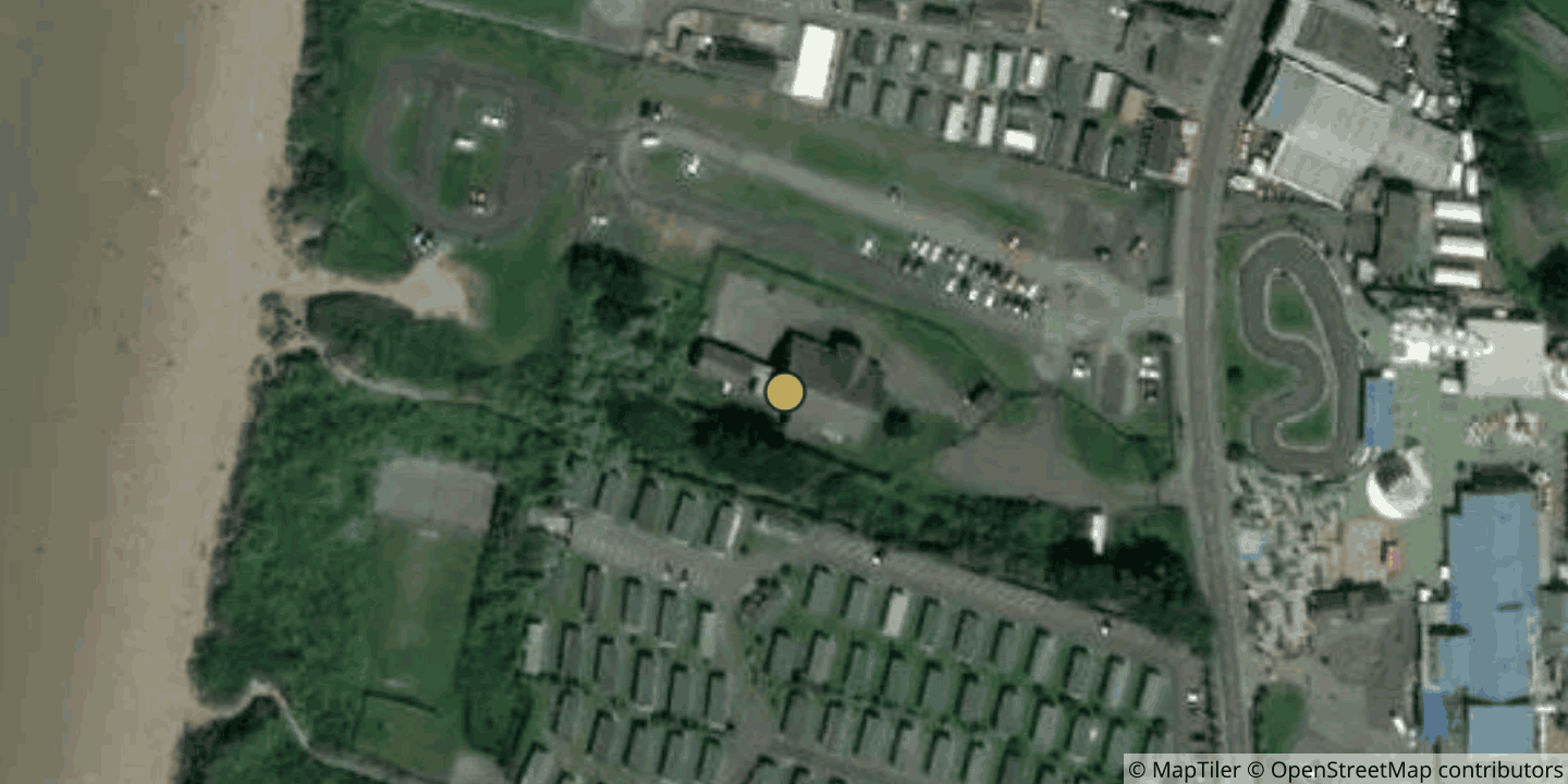 Aerial view of Brean Cable Landing Station