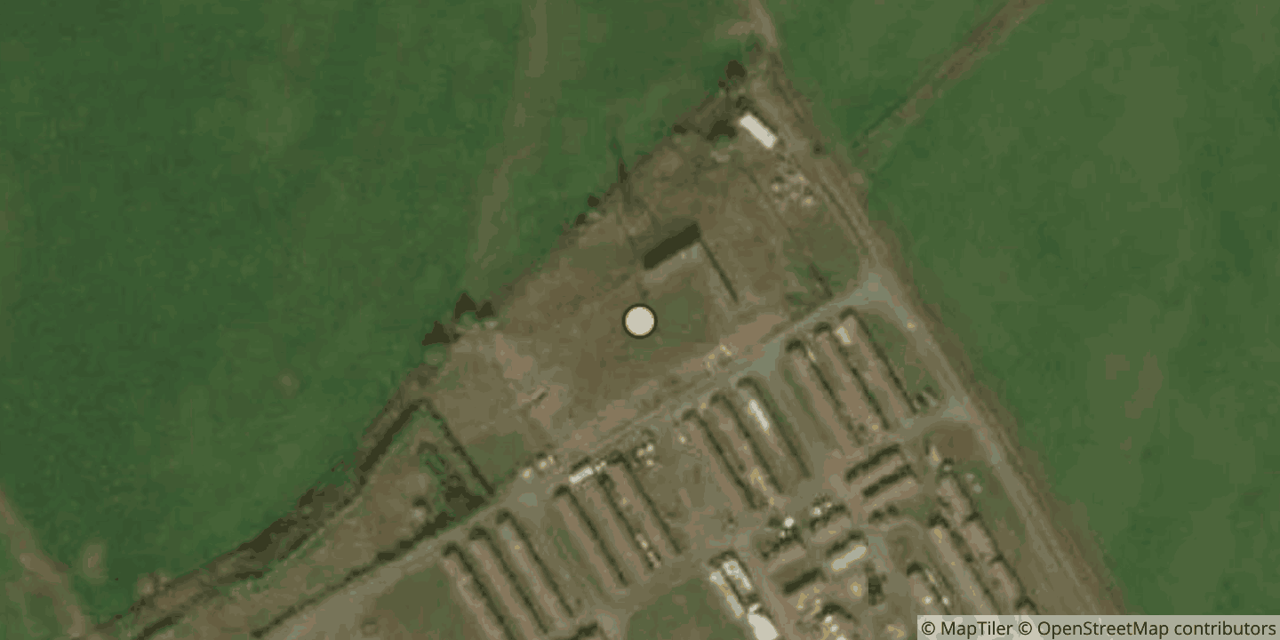 Aerial view of Cultybraggan nuclear bunker