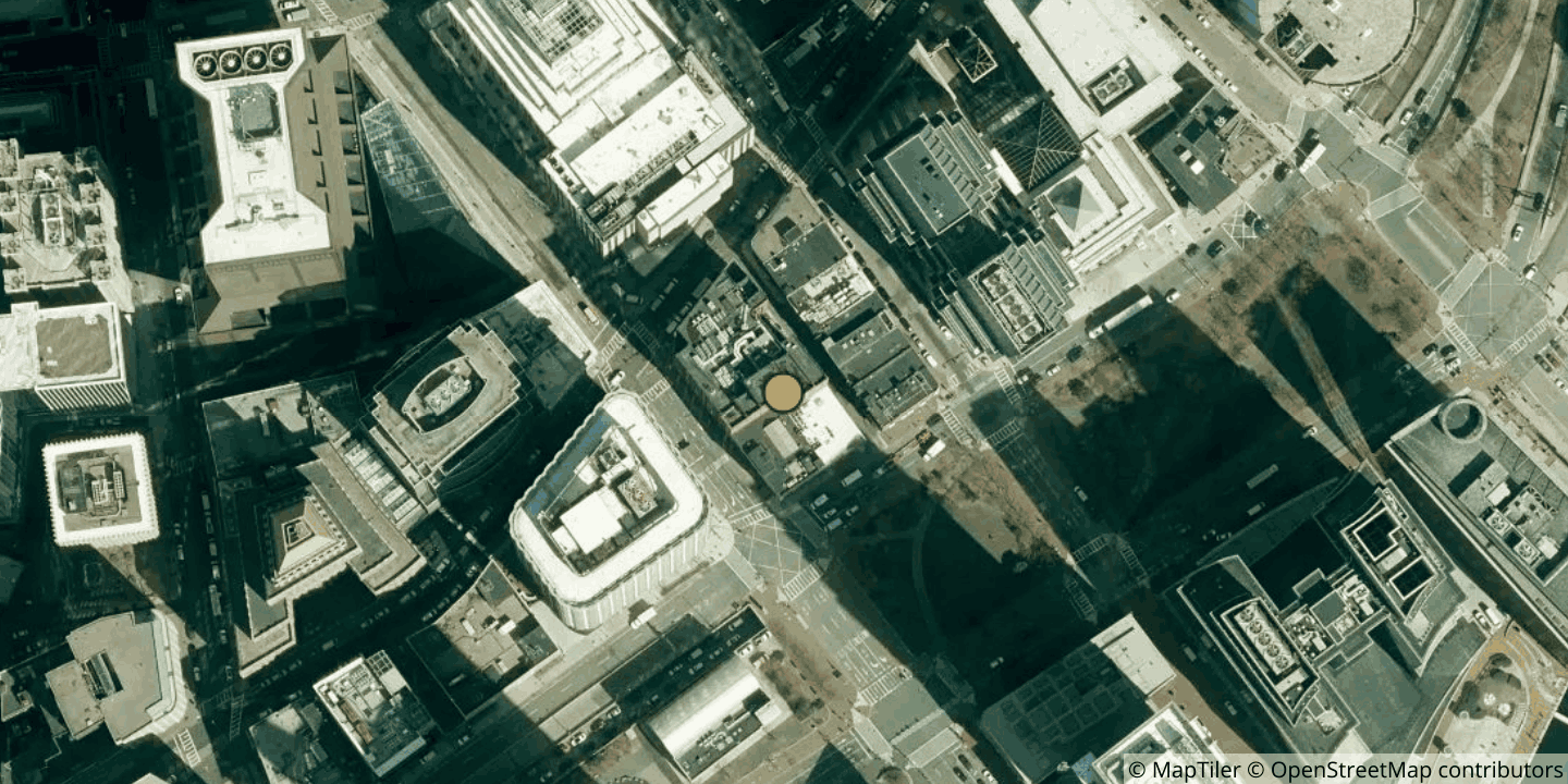 Aerial view of 230 Congress