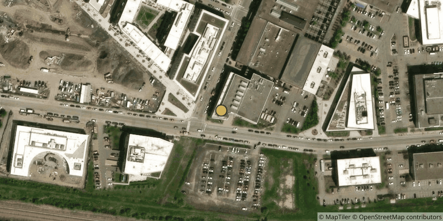 Aerial view of Smartdc Montreal