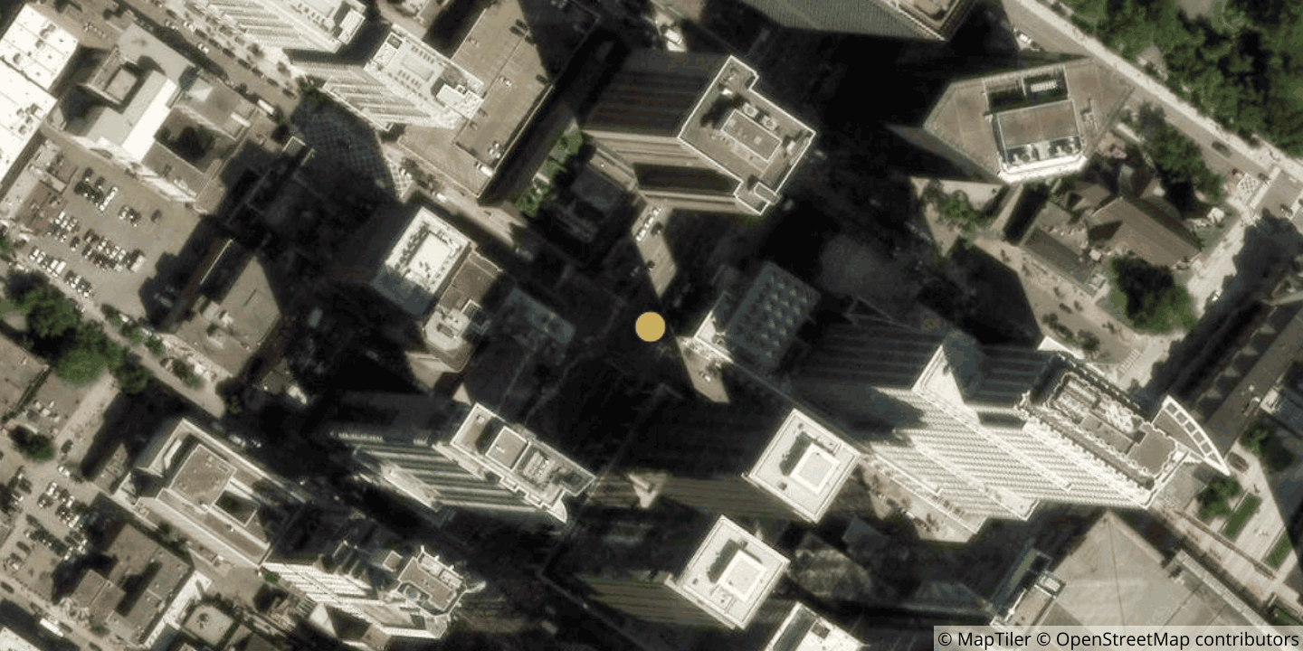 Aerial view of 1250 René-Lévesque
