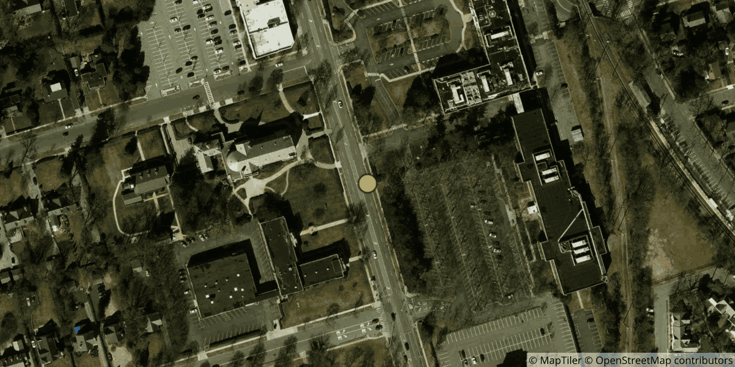 Aerial view of 501 Franklin Ave