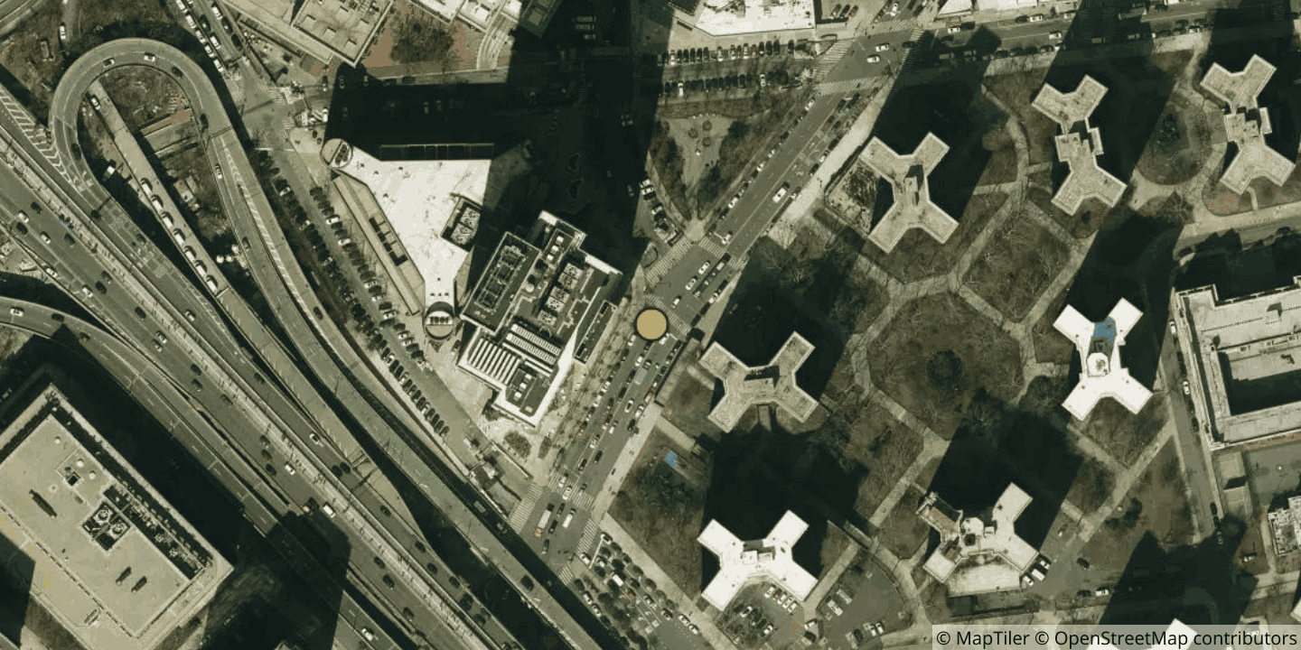 Aerial view of 375 Pearl, Intergate.Manhattan