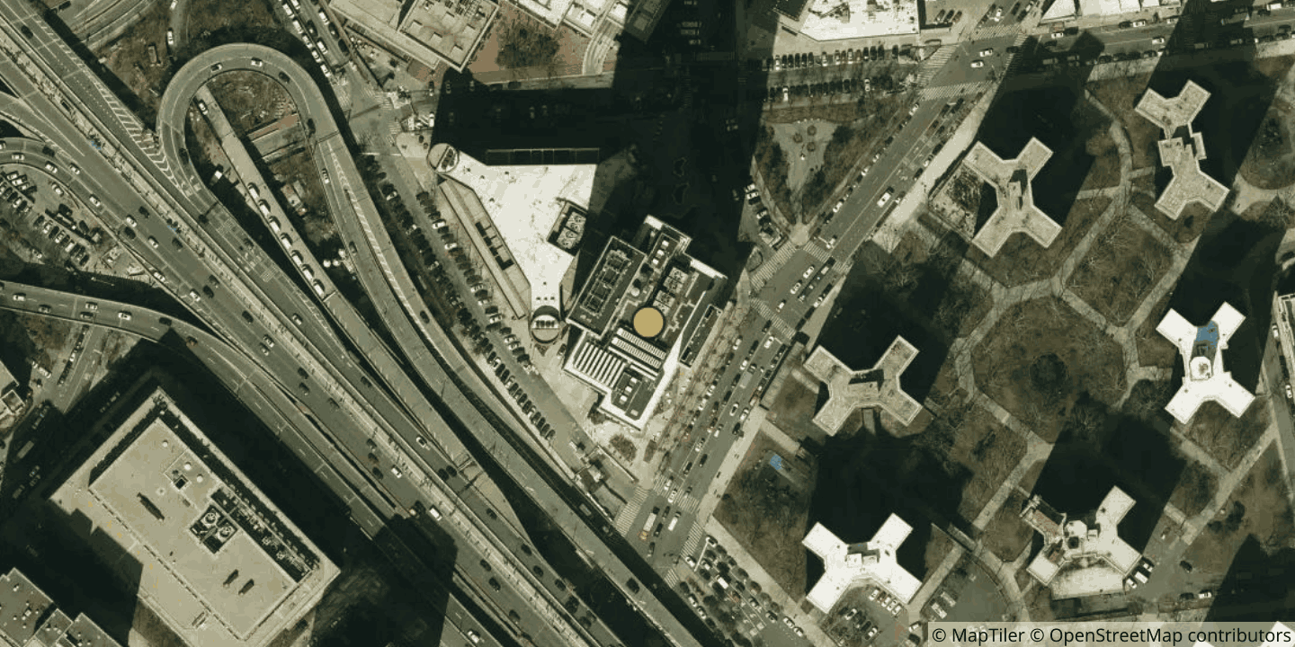 Aerial view of SDC Manhattan