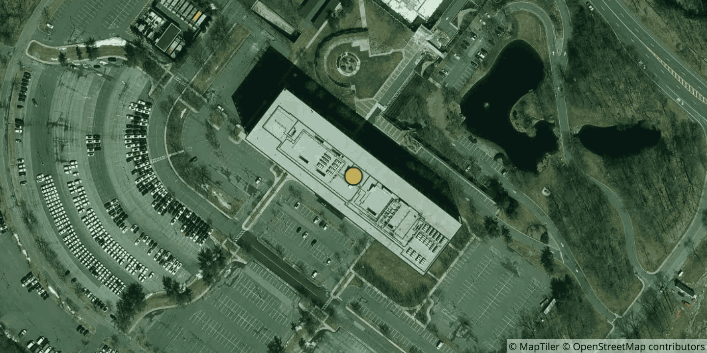 Aerial view of Blue Hill Plaza