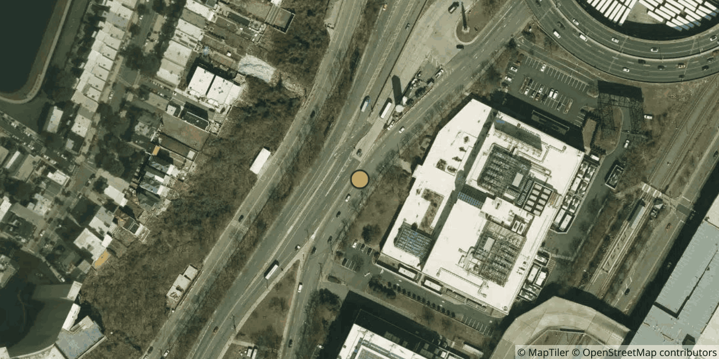 Aerial view of 365 Data Centers - Weehawken