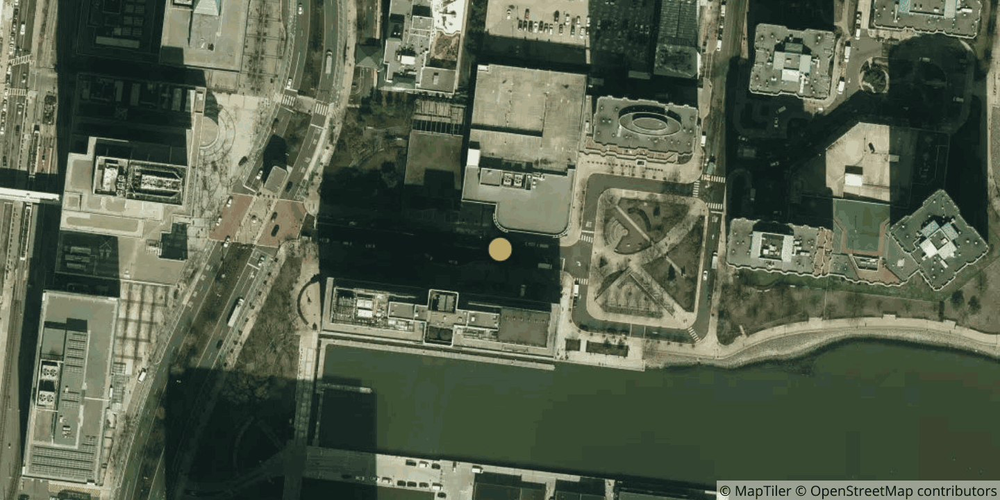 Aerial view of Newport Financial Center