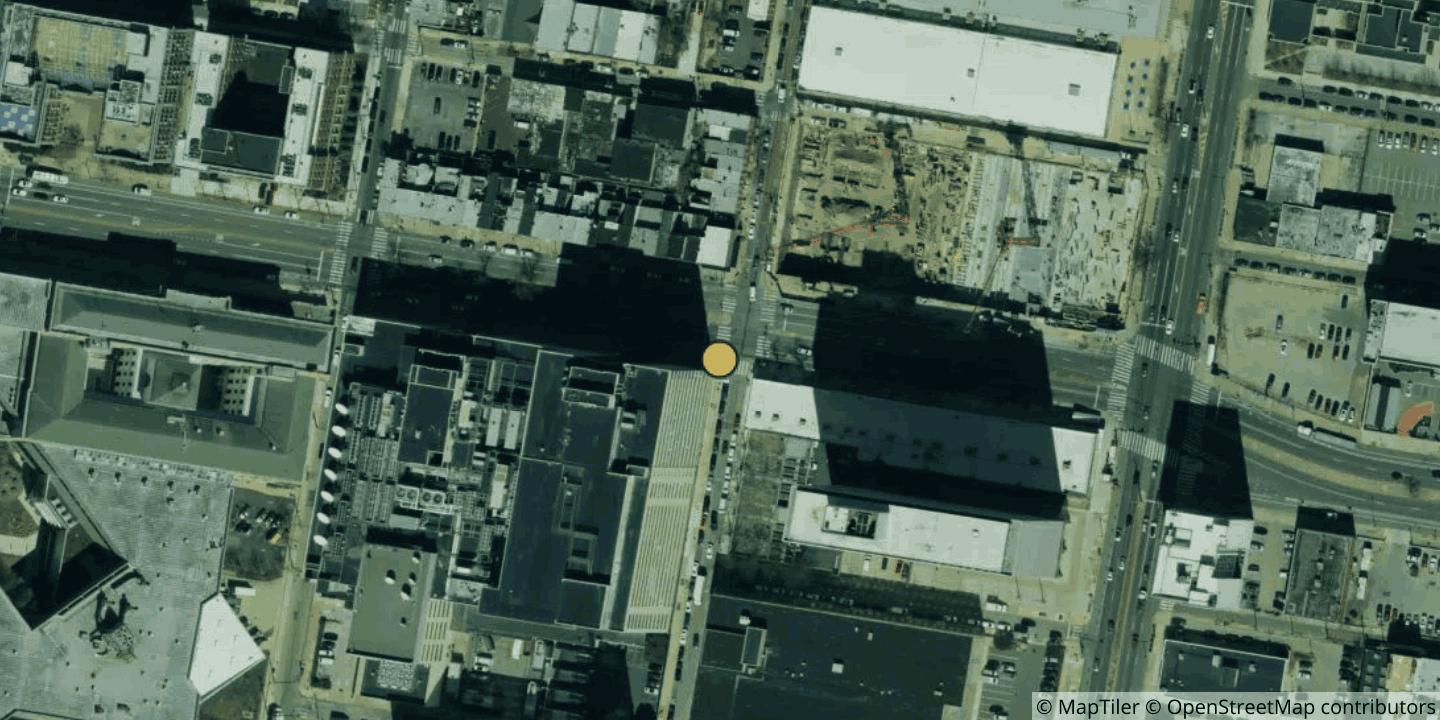 Aerial view of 1500 Spring Garden Street