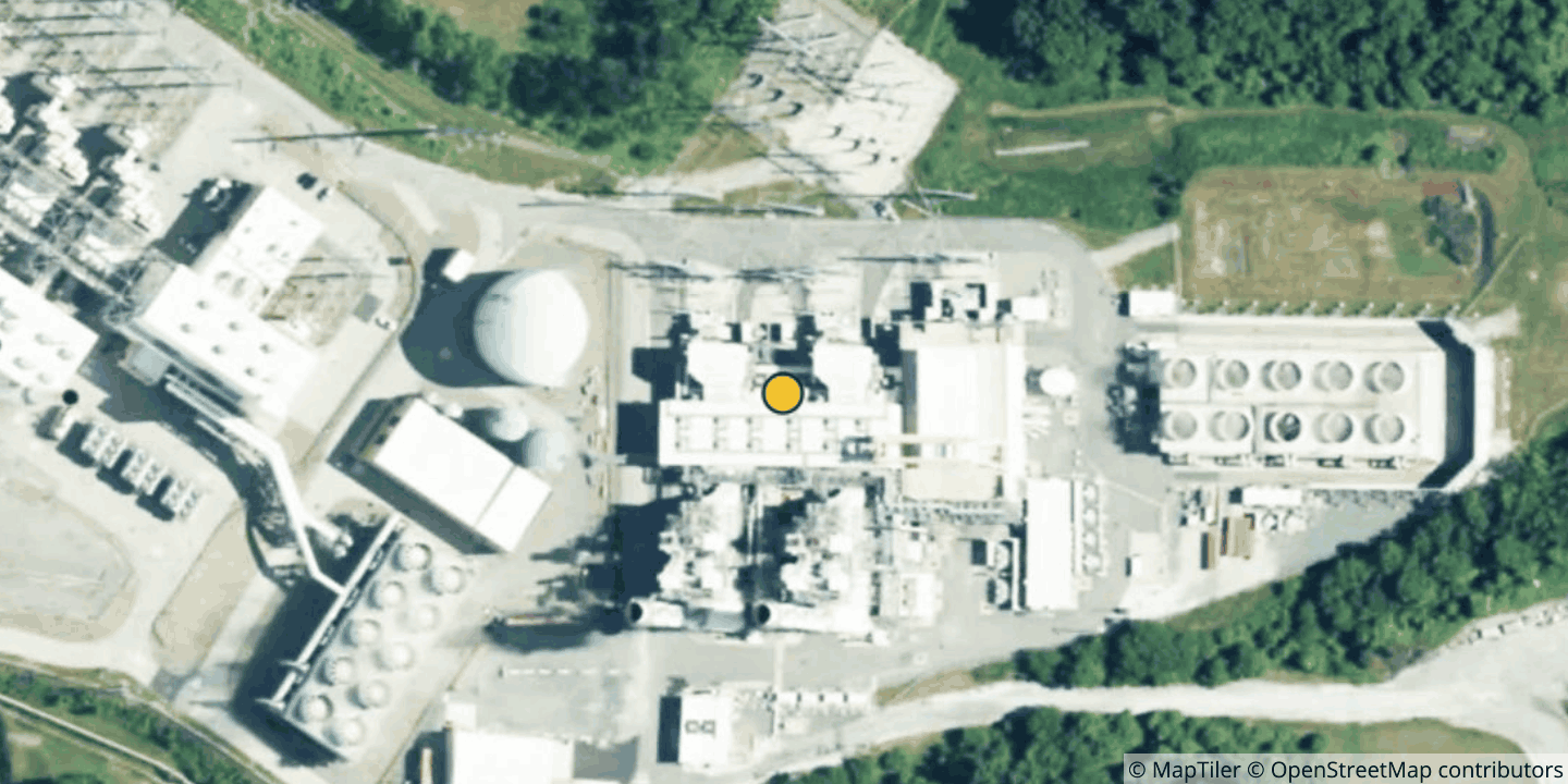 Aerial view of York Energy Center DC