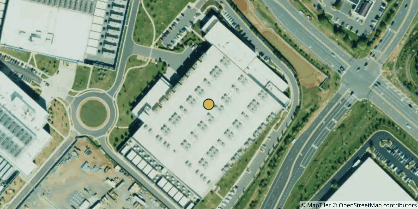 Aerial view of GDC - Ashburn VA3 Data Center