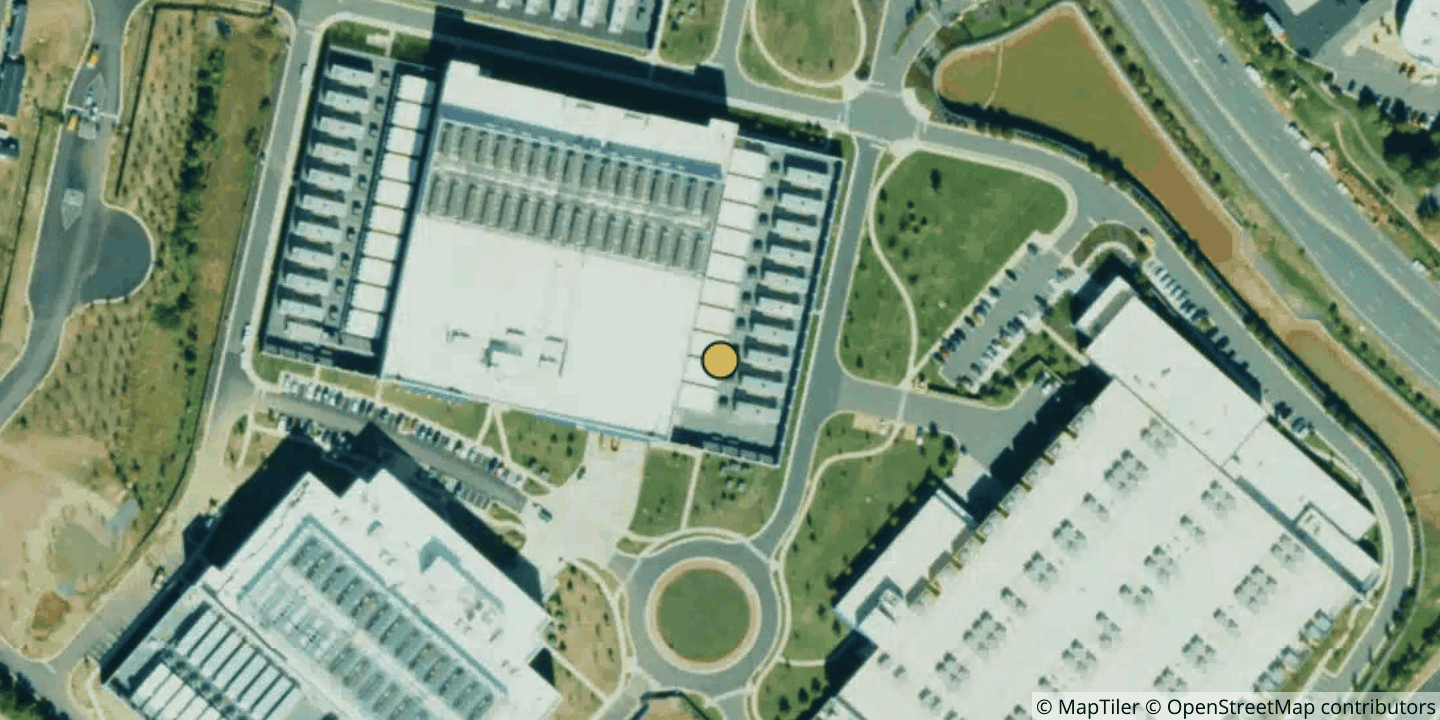 Aerial view of NTT Ashburn Campus