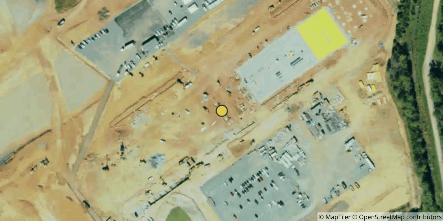 Aerial view of GDC - VA11 Data Center