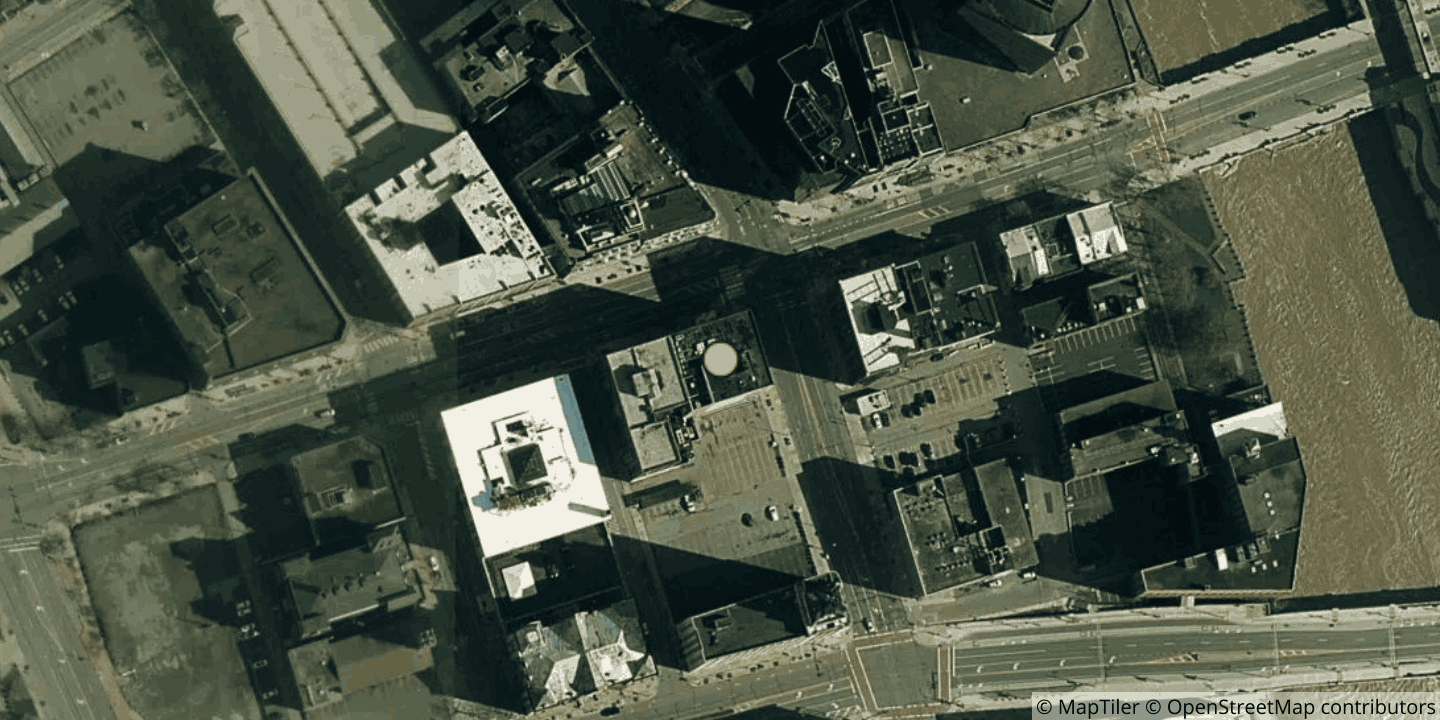 Aerial view of Gafachi 1 West Main Rochester