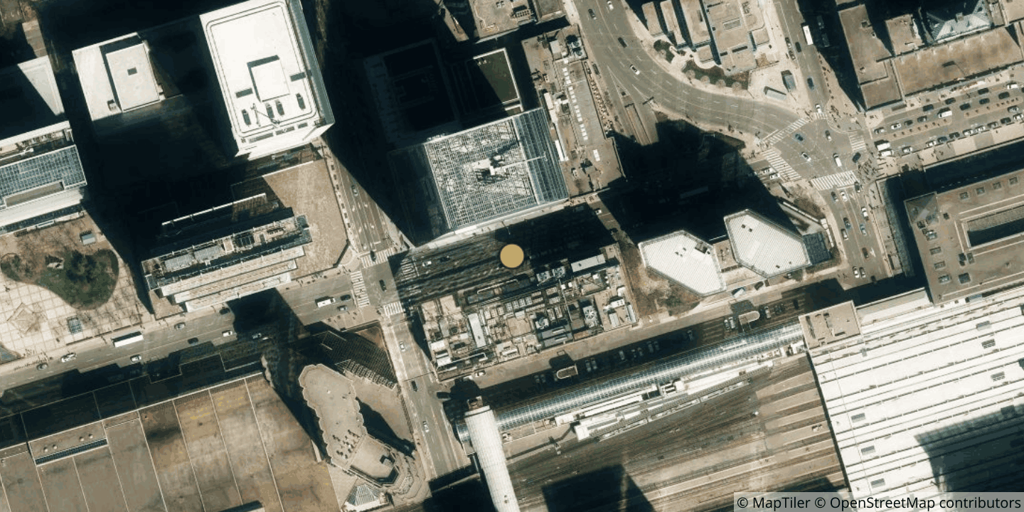 Aerial view of 151 Front Street West
