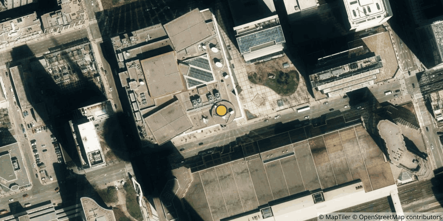 Aerial view of 250 Front Street West