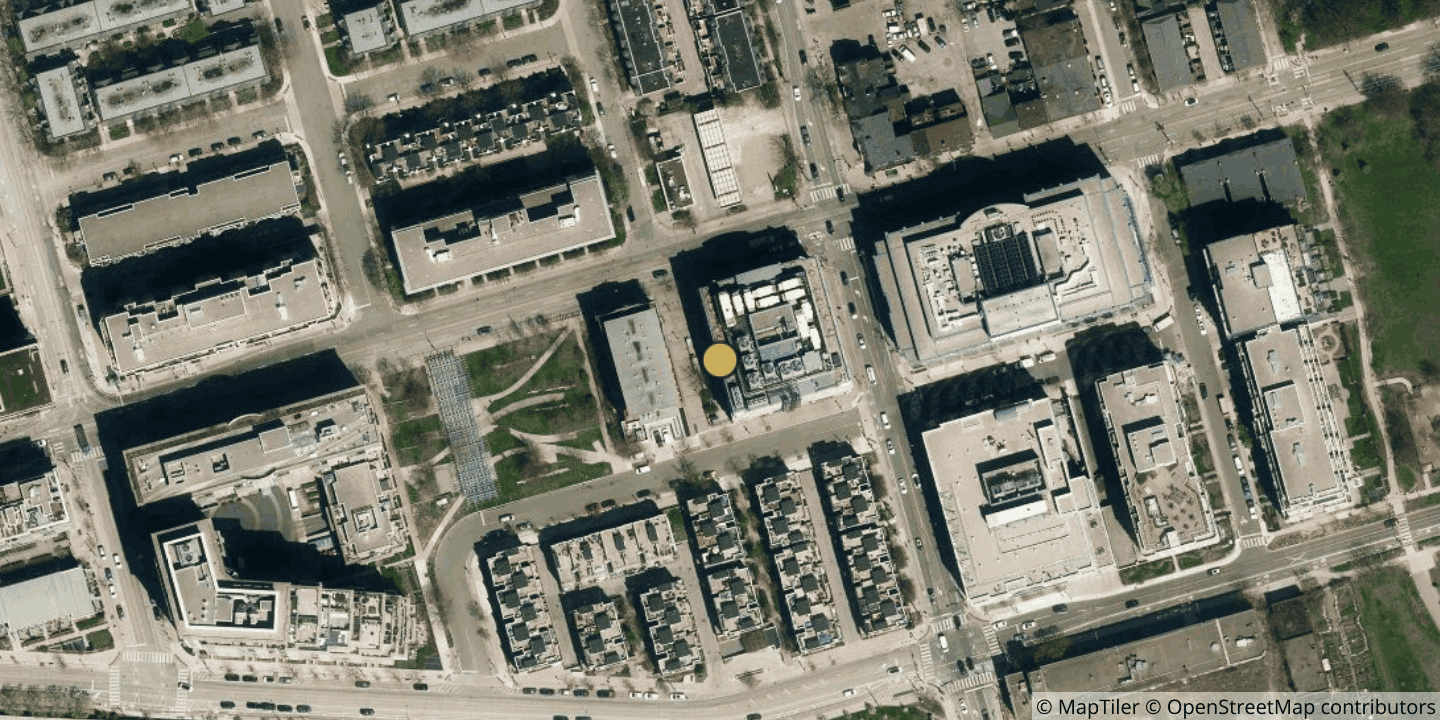 Aerial view of 905 King Street West