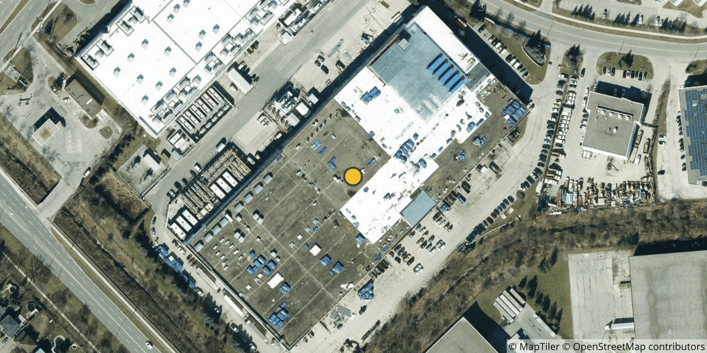 Aerial view of Equinix TR6 - Toronto, Brampton (formerly Q9 Brampton 1/2/3)