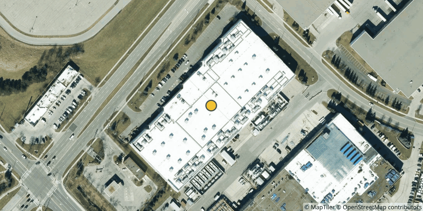 Aerial view of Equinix TR7 - Toronto, Brampton (formerly Q9 Brampton 4/5)
