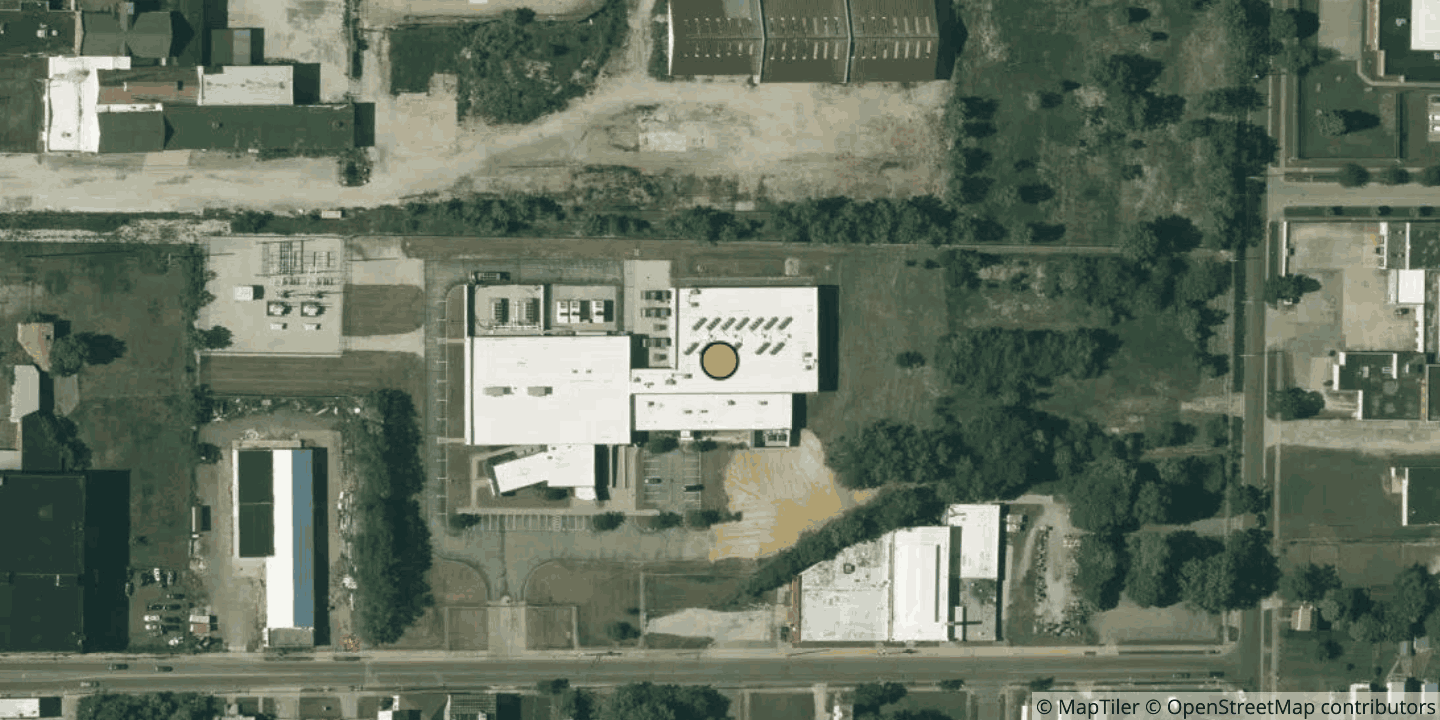 Aerial view of Ark Data Centers Akron 2