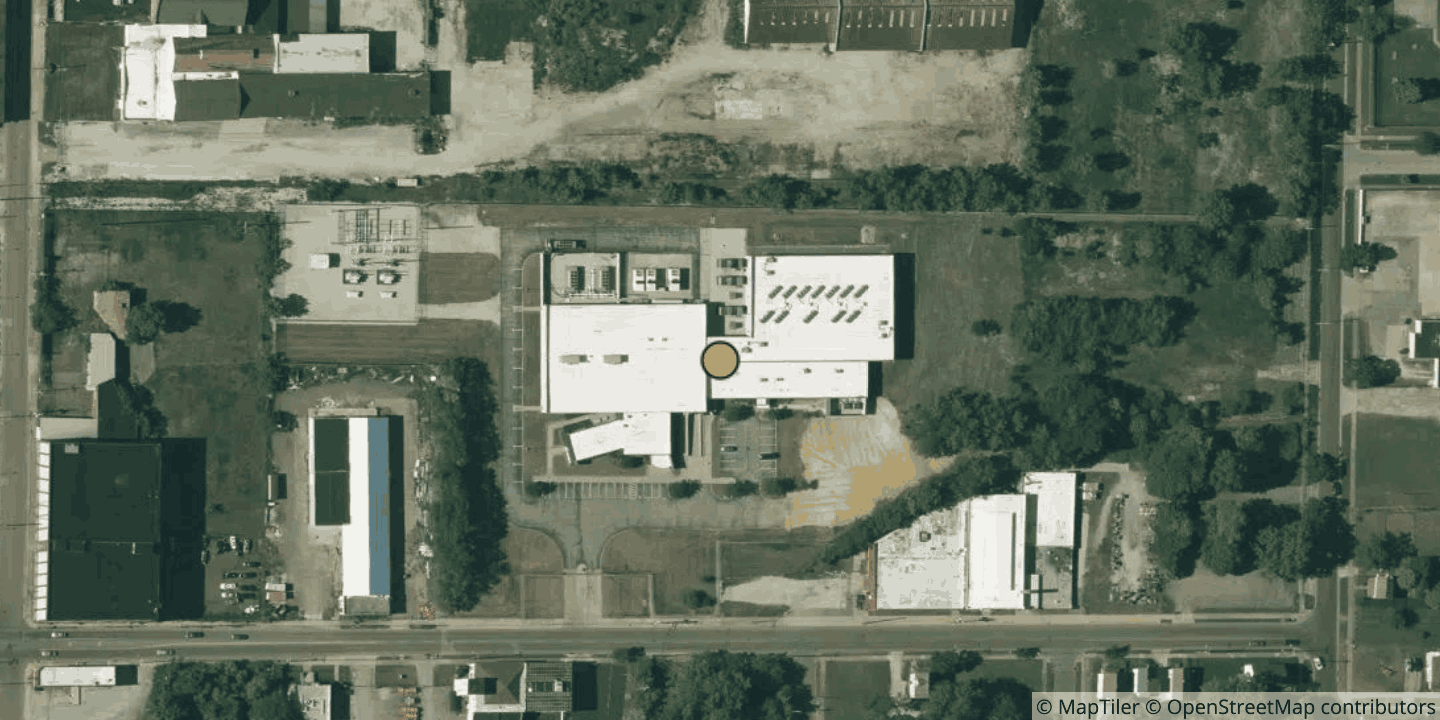 Aerial view of Ark Data Centers Akron Campus