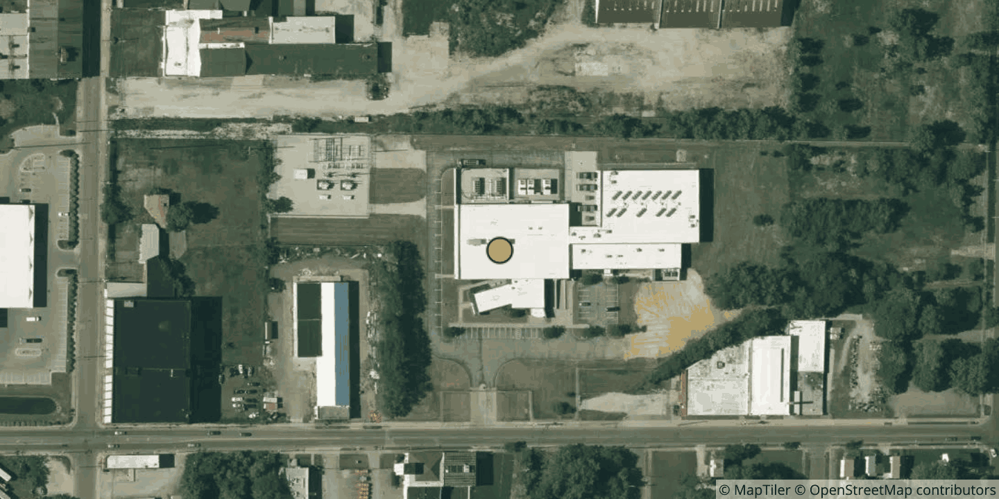 Aerial view of Ark Data Centers Akron 1
