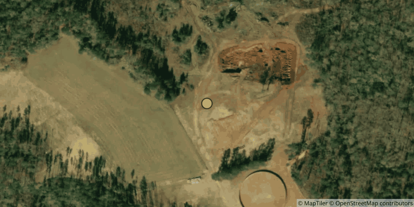 Aerial view of Byrd Farms Technology Campus DC1