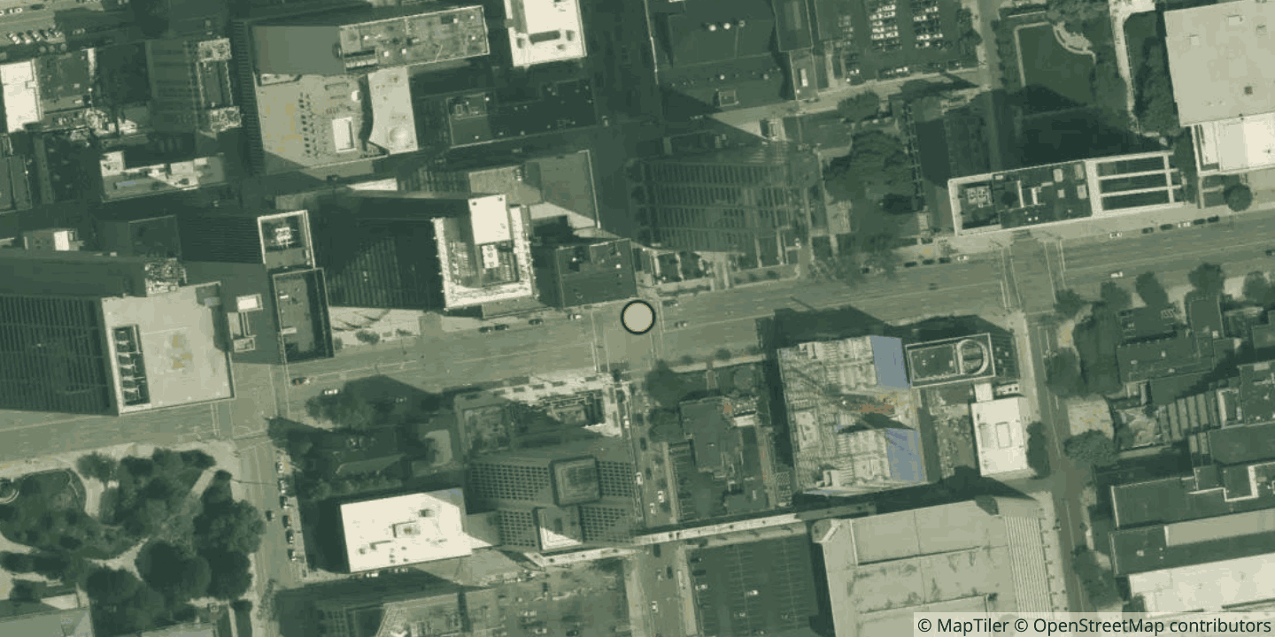 Aerial view of 180 E Broad St.