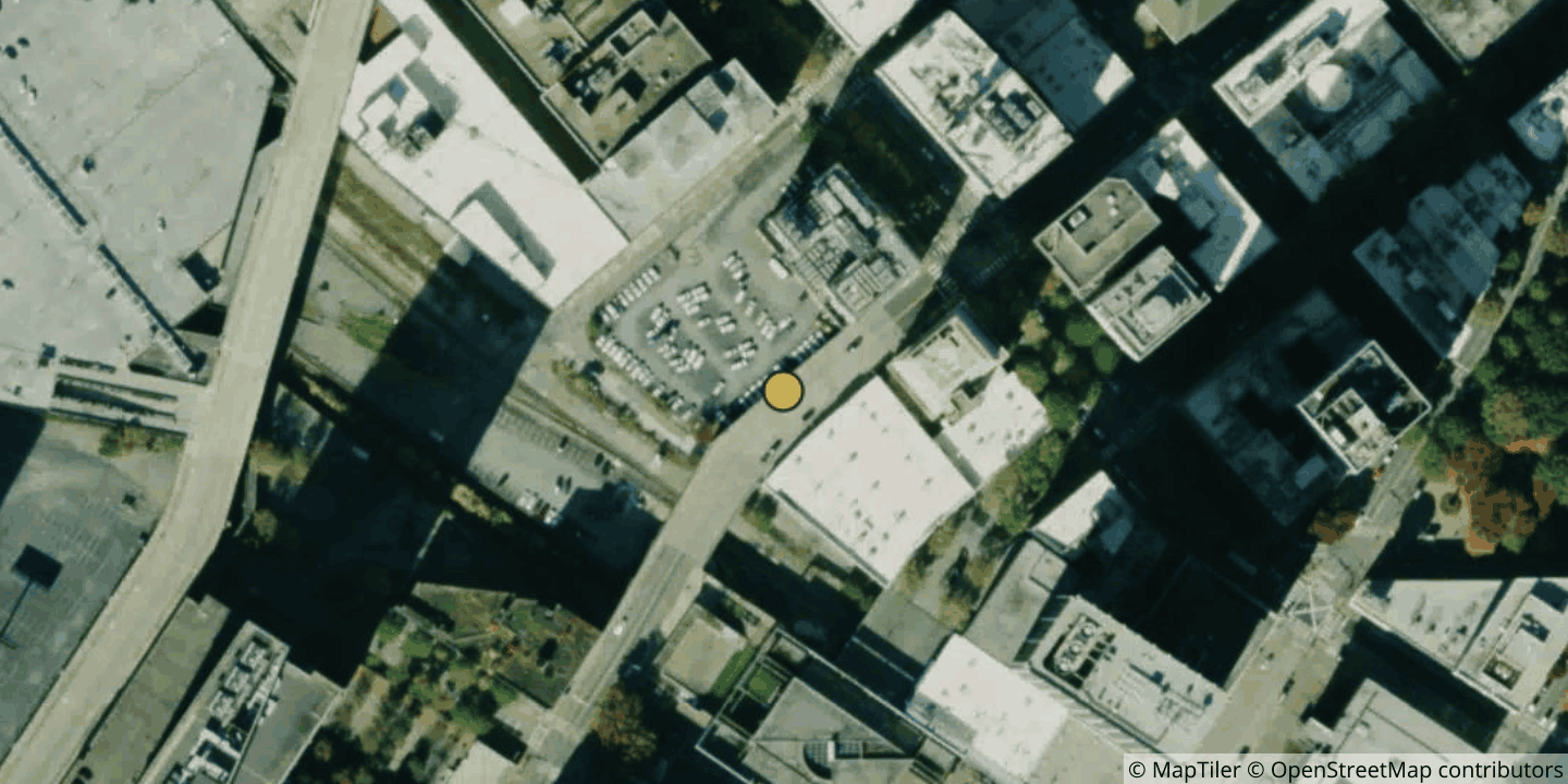 Aerial view of 10 Forsyth Street NW
