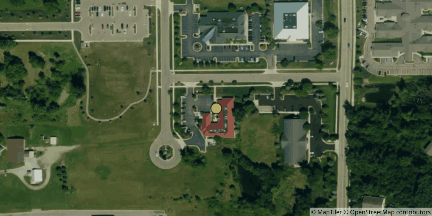 Aerial view of Everstream East Lansing Data Center