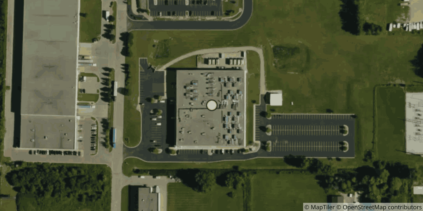 Aerial view of Liquid Web Lansing DC3