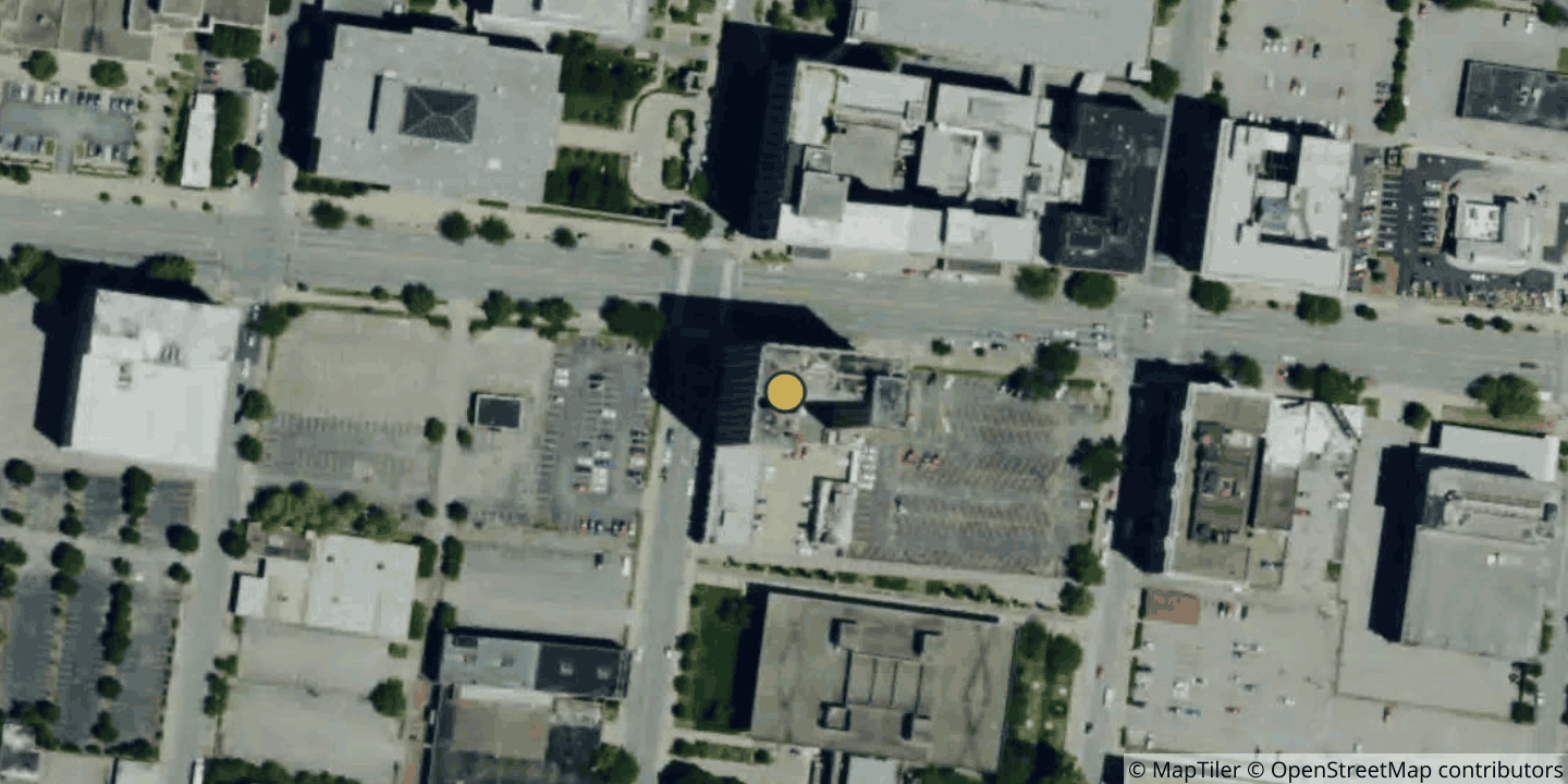 Aerial view of 332 West Broadway