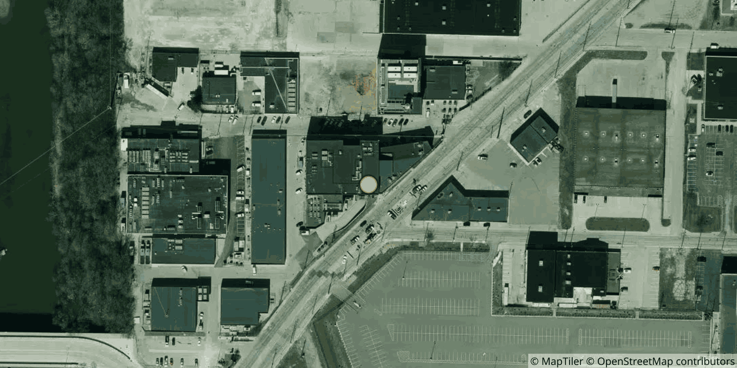 Aerial view of Netrality - Indy Telcom Center - 701 W. Henry