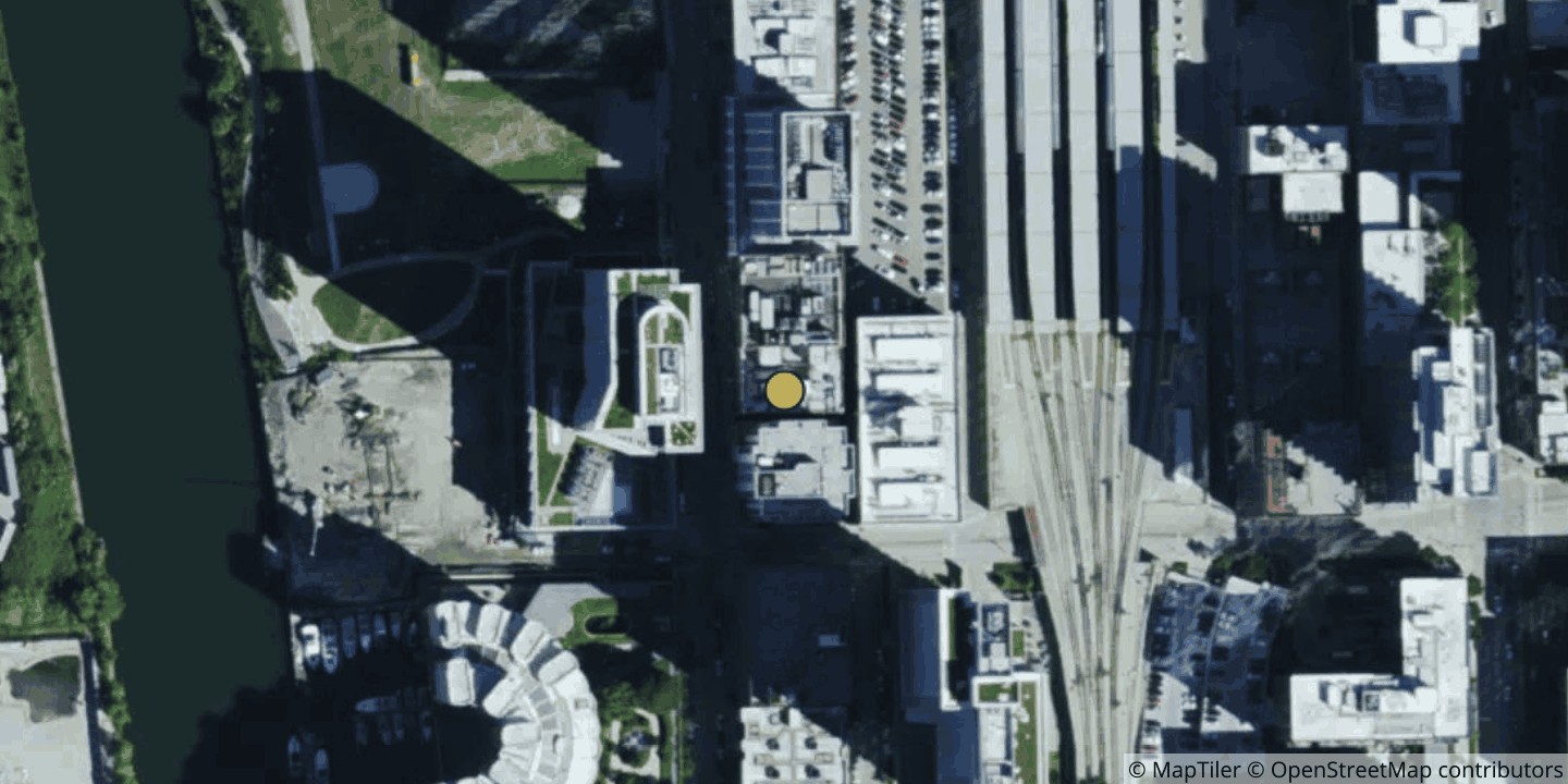 Aerial view of 725 S. Wells