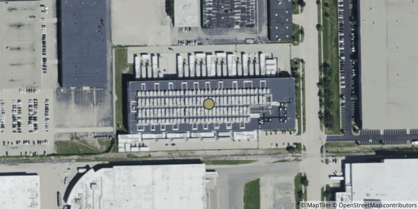 Aerial view of EdgeConneX Chicago (EDCCHI01)